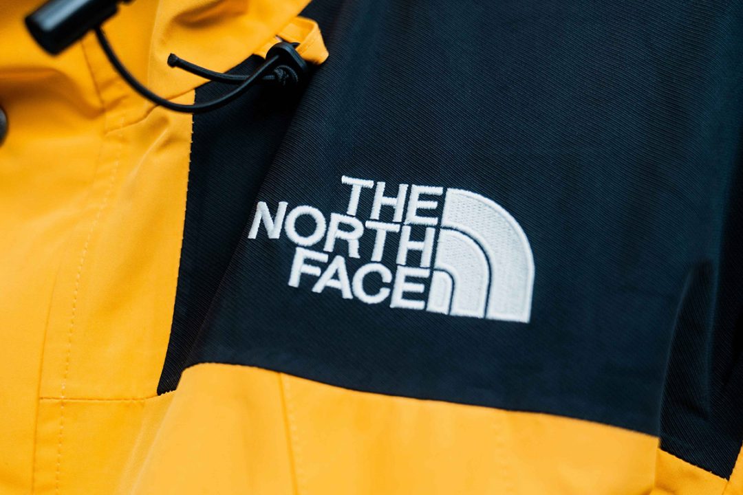 Branded garments on rail